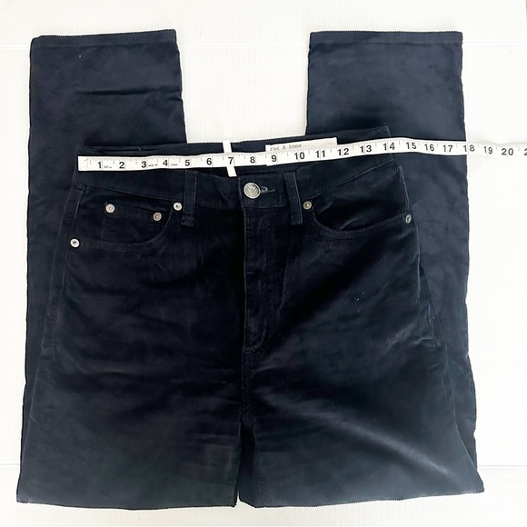 Rag & bone Wren High Rise Slim Straight Corduroy | Salute (Navy) Size 27 - Picture 9 of 12